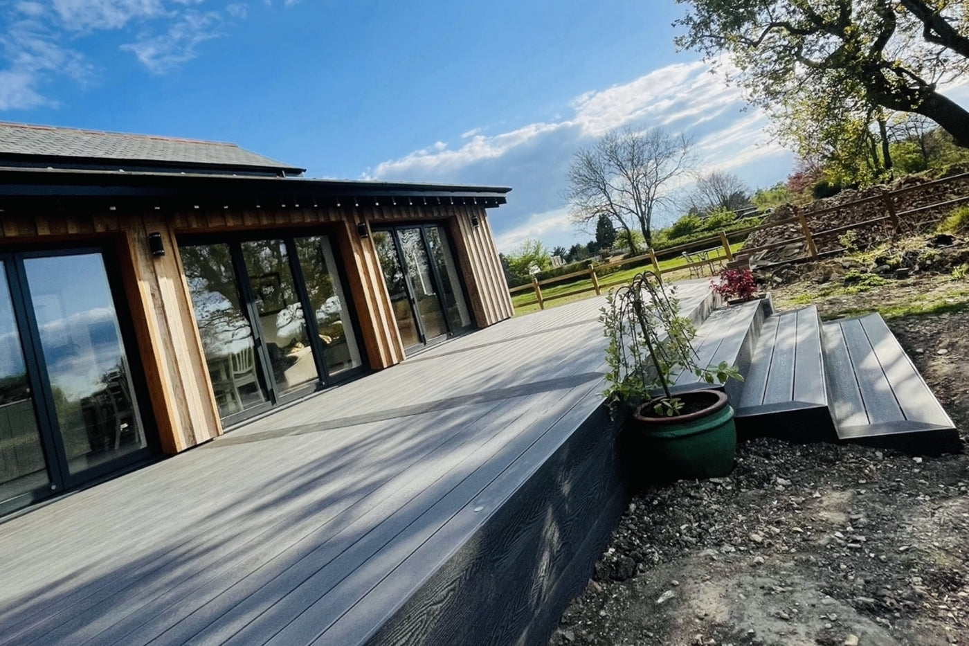 Outdoor Terrace and Pond Decking