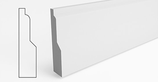 Silktrim skirting board and architrave, Lambs tongue MDF moulding