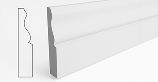 Silktrim skirting board and architrave, Ogee MDF moulding