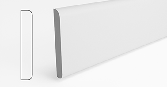 Silktrim skirting board and architrave, Rounded two edge MDF moulding