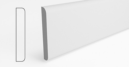 Silktrim skirting board and architrave, Rounded two edge MDF moulding